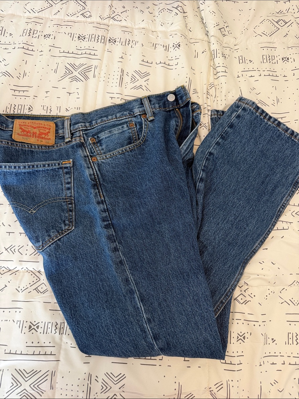 Levi's Men's Dark Blue Straight Jeans